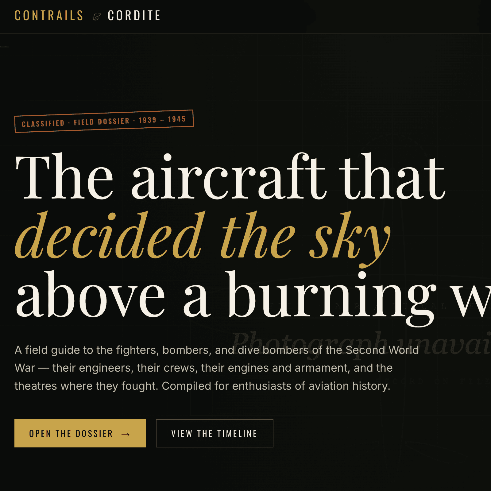 Building: Contrails & Cordite
